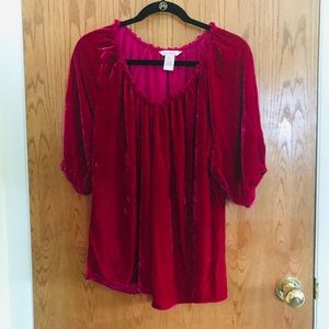 Sundance Boho Velvet Top Large